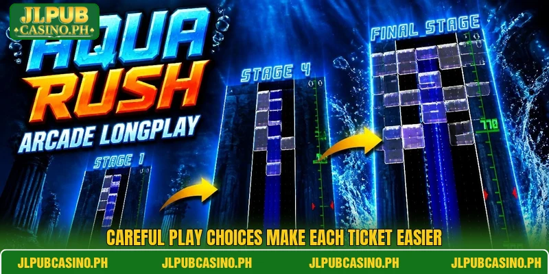 Careful play choices make each ticket easier Careful play choices make each ticket easier