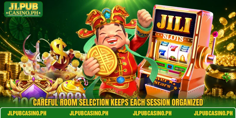 Careful room selection keeps each session organized