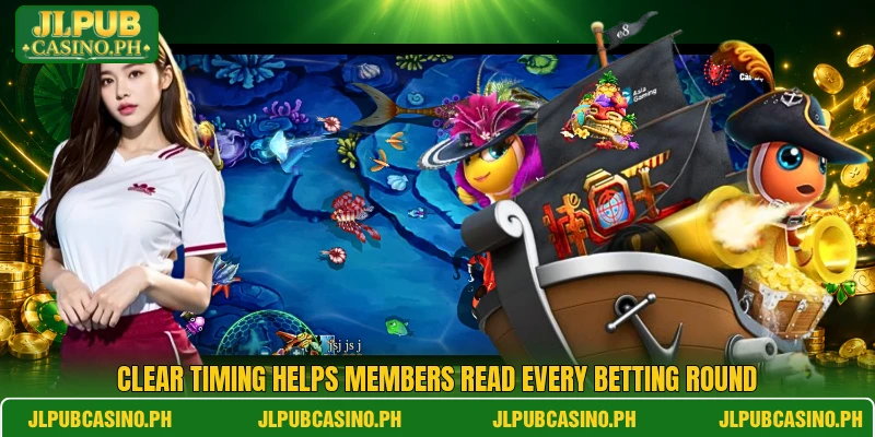 Clear timing helps members read every betting round
