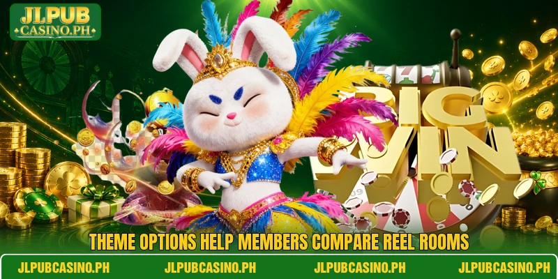 Theme options help members compare reel rooms